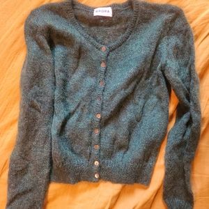 Brora mohair wool blend cardigan